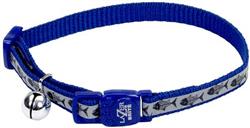 COASTAL Lazer Brite Cat Safe Collar Blue Fish Bone